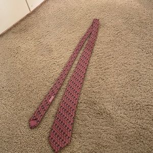 Vintage Hermes silk tie with golf pattern